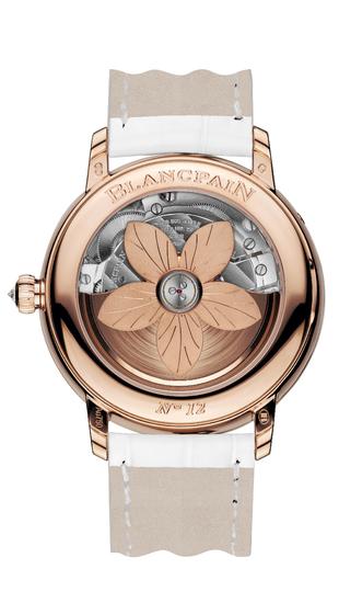 Blancpain宝珀偏心日期逆跳女装月相腕表-背面