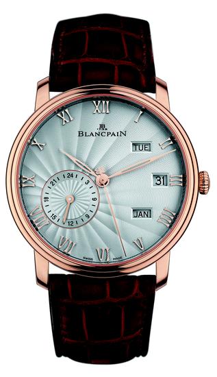 Blancpain宝珀Villeret两地时区年历腕表-红金-6670-3642-55B