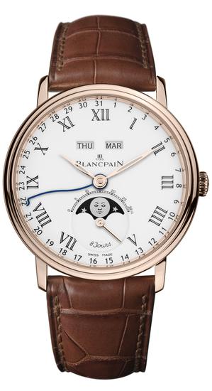 Blancpain宝珀Villeret全历月相8天动力储存腕表 6639-3631-55B