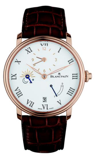Blancpain宝珀Villeret半时区两地时8天动力储存腕表 6661-3631-55B