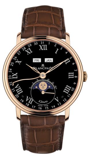 Blancpain宝珀Villeret全历月相8天动力储存腕表 6639-3637-55B
