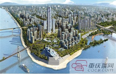 江北嘴规划鸟瞰