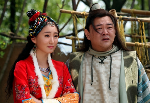 张颖,王鹤鸣格尔乐,吴心同新浪娱乐讯 电视剧《少林寺传奇藏经阁》