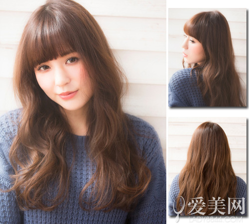 style 7 妩媚三七侧分发|日系发型|刘海_新浪时尚_新浪网