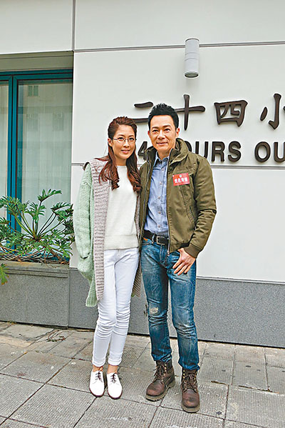 陈敏之当街激吻张兆辉 新剧演性爱治疗师