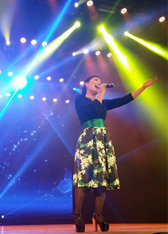 大庆小芳故里公益开唱 上台女婿恭贺新年