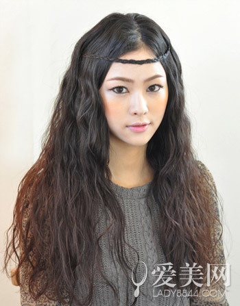 style2 麦穗烫长卷发|韩式发型_新浪时尚_新浪网