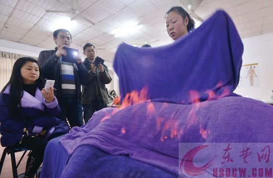 黄石现中医火疗养生火烤活人达到治疗保健目的