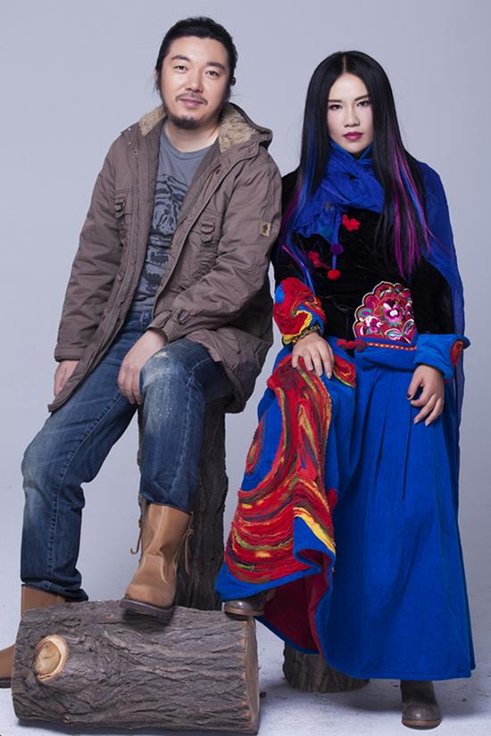 女歌手吉雅与音乐人韩冰