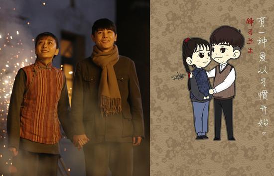 孙坚锋刃表演走心粉丝绘漫画支持