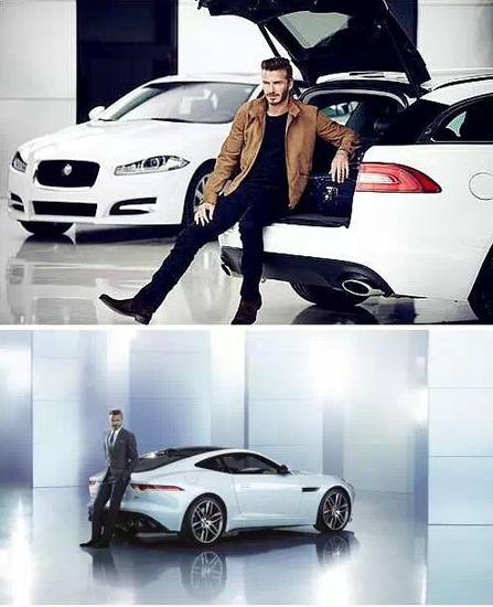 为何小贝总在捷豹车尾拍照