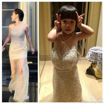 小s曝3岁小女儿超爱美 穿礼服要配高跟鞋