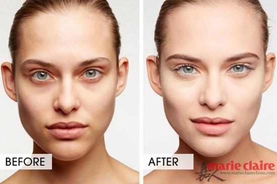 before & after利用颜色的戏法将黑眼圈变不见!step 1step 1.