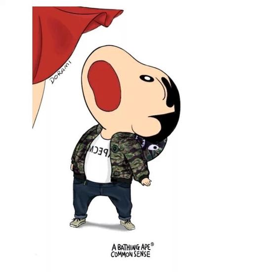 简直萌翻了,当蜡笔小新和樱桃小丸子床上alexander wang,givenchy