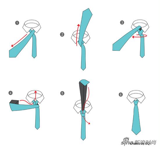 领带打结方法图片