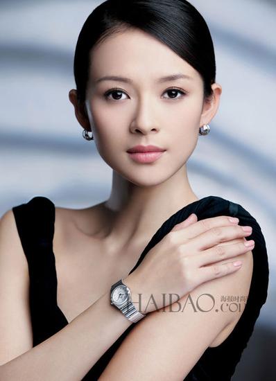 刘雯示范长脸发型