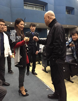 刘涛郭冬临富俊淇在彩排后台