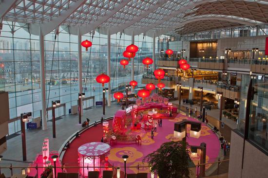 颐堤港冬季花园装饰