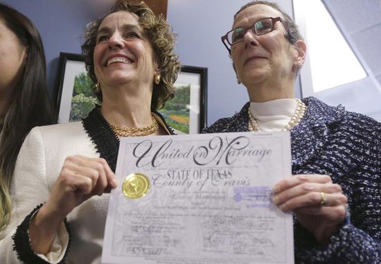 同性恋相爱30年将辞世 法院破例发结婚证