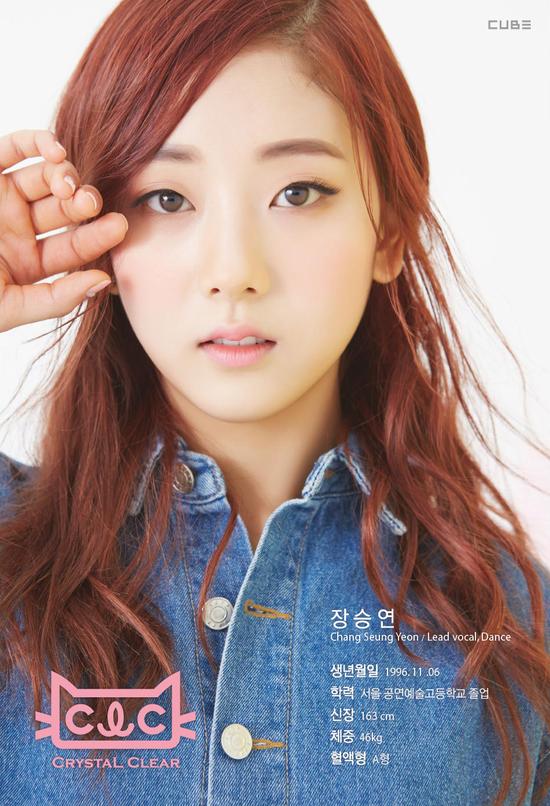 CLC的第三名成员张Seung Yeon