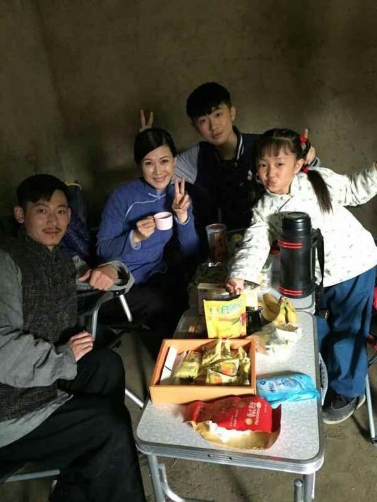 童蕾和剧中儿女