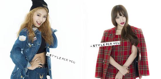 SISTAR成员宝拉和EXID成员Hani