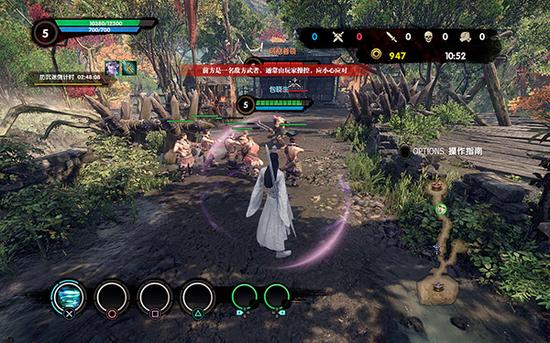 对面有个蹦跶的武者