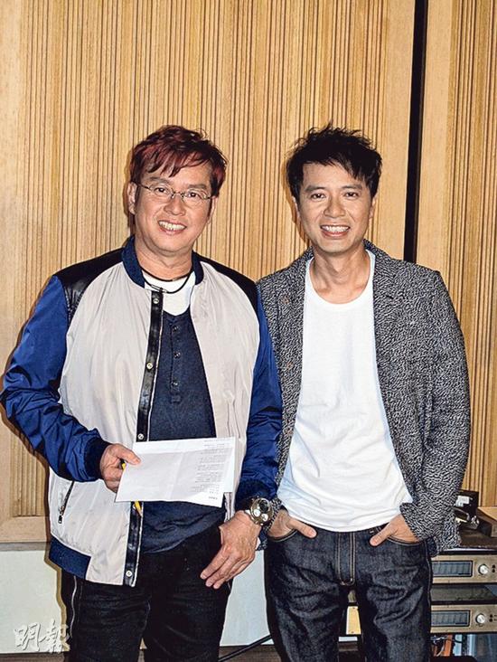 谭咏麟时隔22年为李克勤写摇滚新歌图