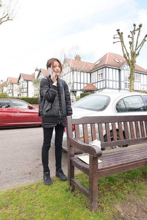 《花少》郑爽不敌英国倒春寒