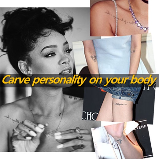 韩情脉脉:世界女星纹身彰显个性时尚感|纹身|徐仁英|蕾哈娜_新浪娱乐