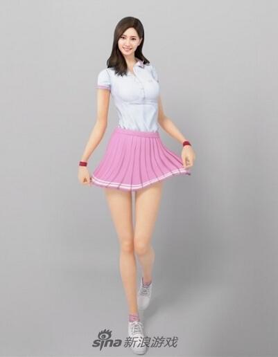 精灵女神金素恩代言射击网游