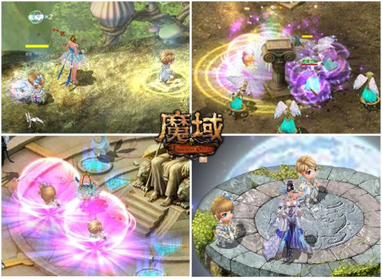 图4：《魔域》缤纷六月和子女一起战斗