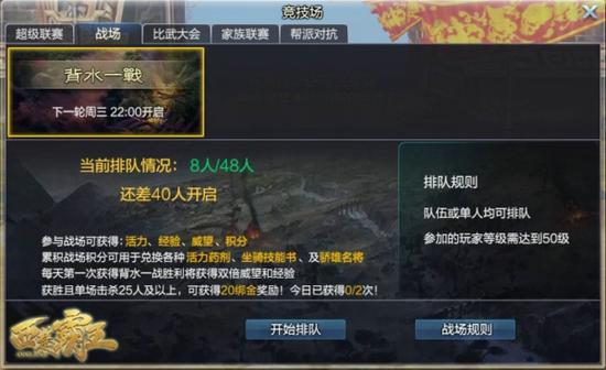 图二：背水一战，等你来战