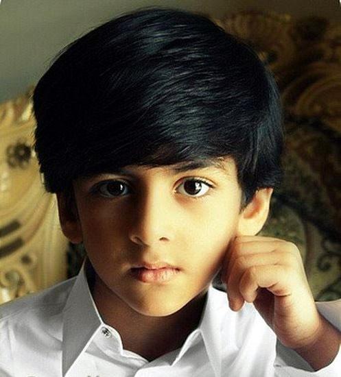 迪拜皇室二儿子哈曼丹小的时候