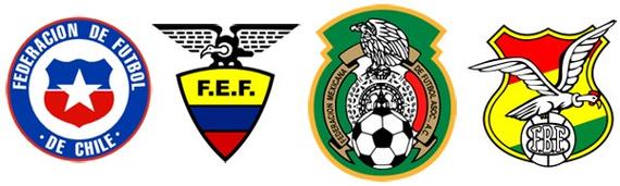 A组：玻利维亚、墨西哥、智利、厄瓜多尔