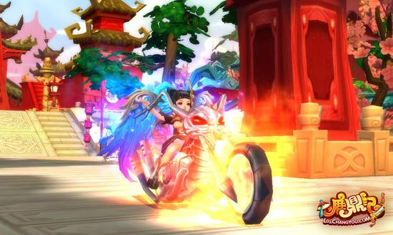 图7：搭配炫酷摩托坐骑，魅力别具一格