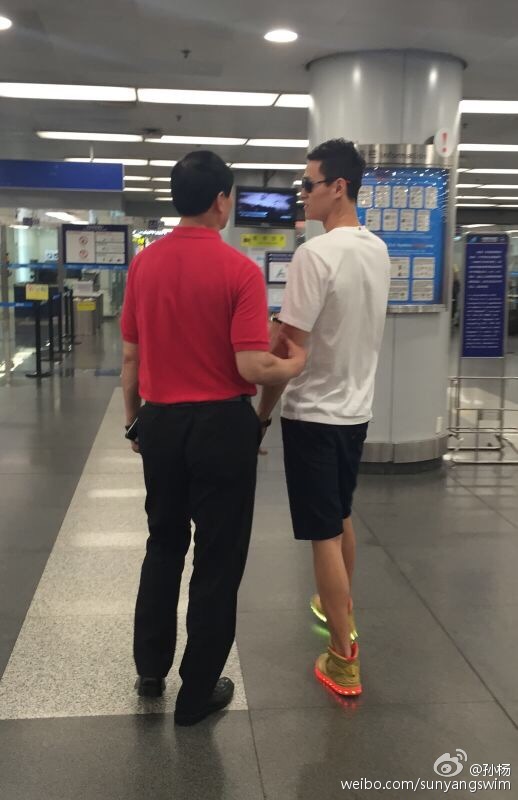 孙杨与父亲的旧照