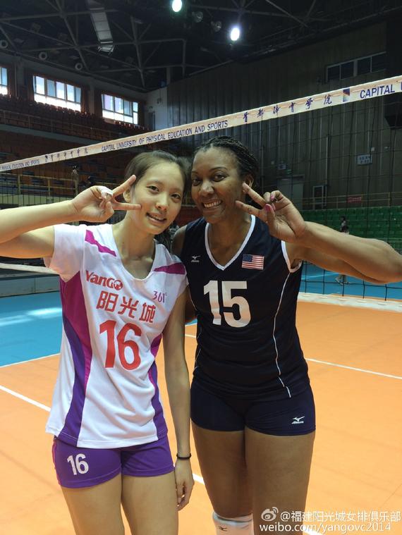 郑益昕与斯科特合影