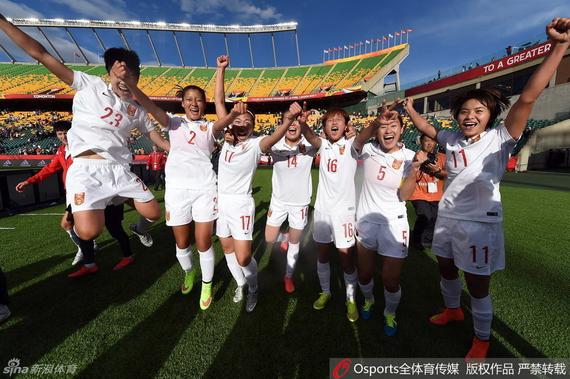 年轻的中国女足将在1/4决赛中迎战老对手美国队