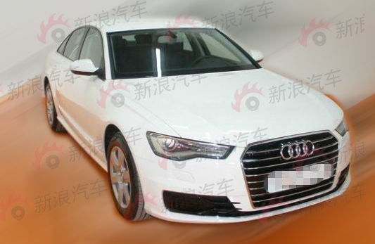 奥迪A6L改款车型中低配版本无伪装曝光