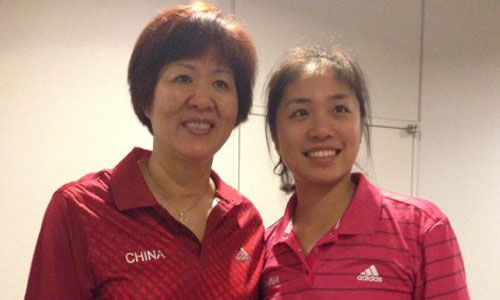 陈展与郎平合影(资料图)