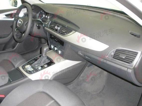 奥迪A6L改款车型中低配版本无伪装曝光