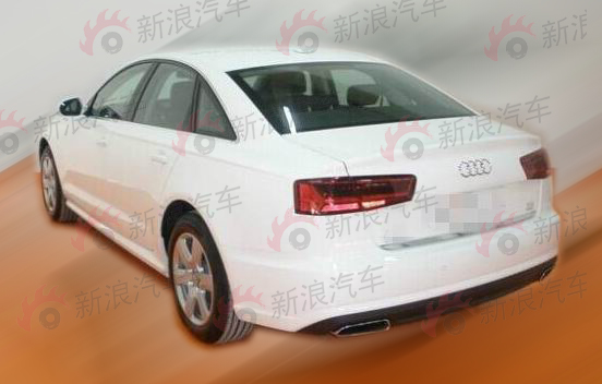 奥迪A6L改款车型中低配版本无伪装曝光