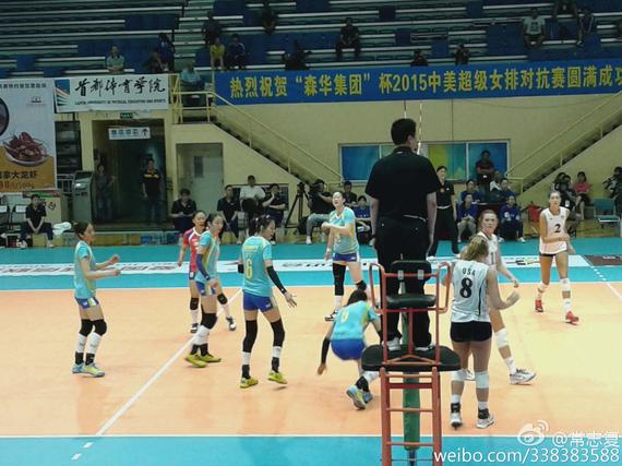 比赛精彩瞬间 (图片来源网友常志复微博)