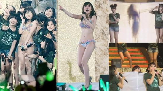 AKB48指原莉乃兑现承诺，着性感比基尼开演唱会