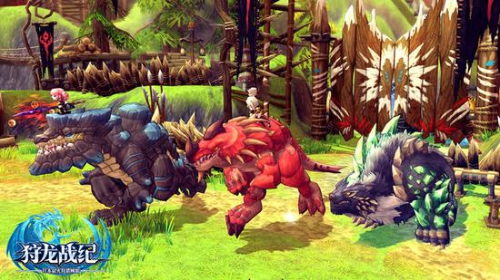 图1：骑上龙兽 与伙伴们开启狩猎之旅