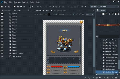 白鹭Egret Wing 2.0直观操作组件层级