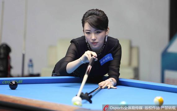 潘晓婷在比赛中