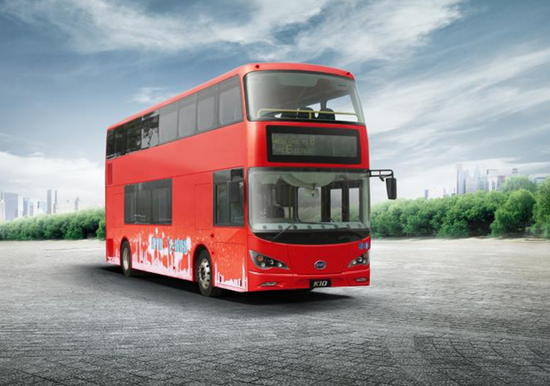 比亚迪制造 伦敦首发双层纯电动大巴