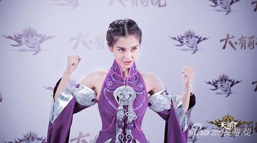 Angelababy《天谕》代言花絮照
